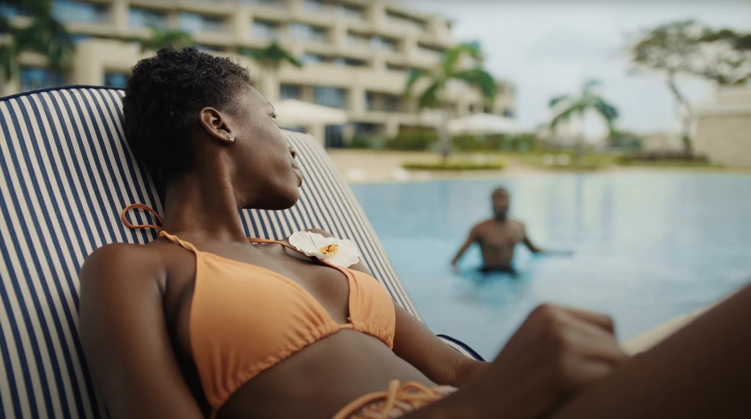 An afternoon by the hotel pool in Cotonou